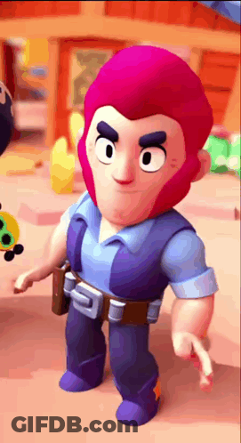 Cartoon Character Holding Gun With Colt Shirt GIF