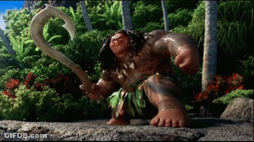 Cartoon Character Holding Large Hook GIF