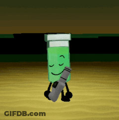 Cartoon Character Holding Lighter Smiling GIF