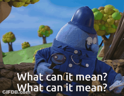Cartoon Character Holding Magnifying Glass What Can It Mean GIF