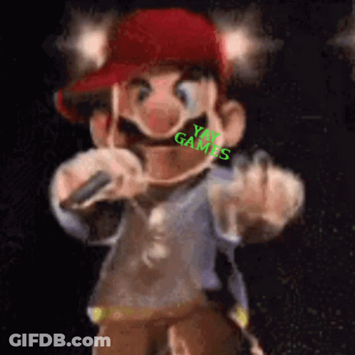 Cartoon Character Holding Microphone Close Up GIF