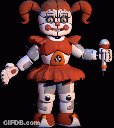 Cartoon Character Holding Microphone GIF