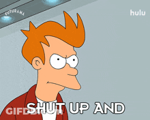 Cartoon Character Holding Money Shut Up GIF