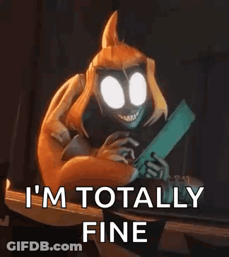 Cartoon Character Holding Paper Smiling GIF