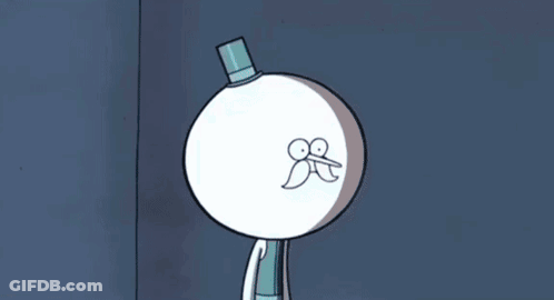 Cartoon Character Holding Paper GIF