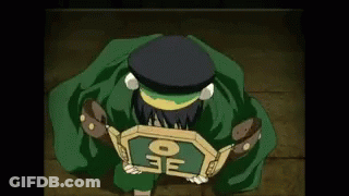 Cartoon Character Holding Paper With Letter W GIF