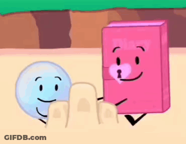 Cartoon Character Holding Pink Book With Heart GIF