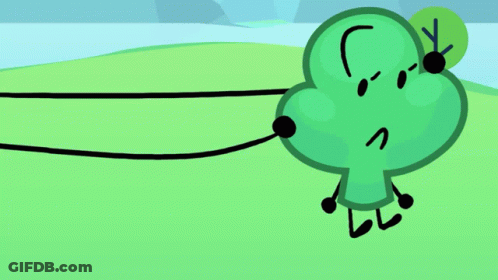Cartoon Character Holding QR Code GIF