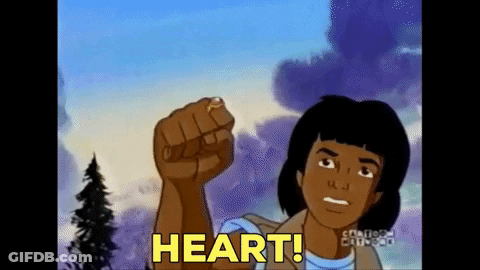 Cartoon Character Holding Ring Saying Heart GIF