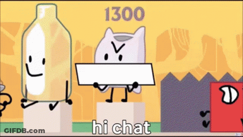 Cartoon Character Holding Sign Saying 1300 GIF