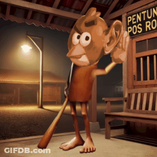 Cartoon Character Holding Sign Saying 9 GIF