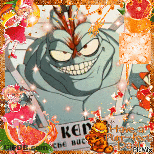 Cartoon Character Holding Sign Saying Ken The Buck GIF