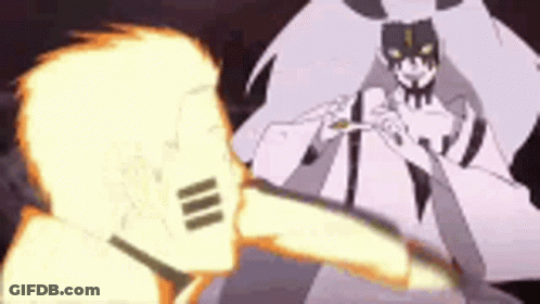 Cartoon Character Holding Spear GIF
