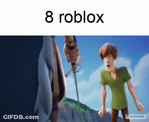 Cartoon Character Holding Sword 8 Roblox GIF