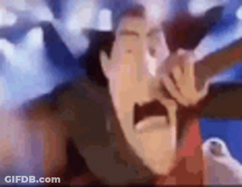 Cartoon Character Holding Sword GIF