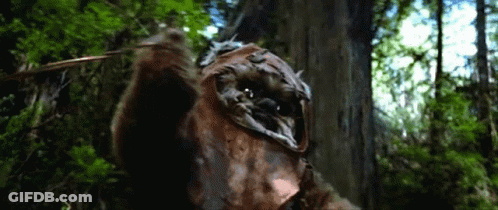 Cartoon Character Holding Sword In Woods GIF