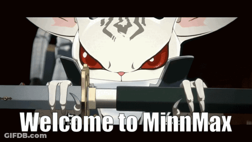 Cartoon Character Holding Sword Welcome To Minnmax GIF