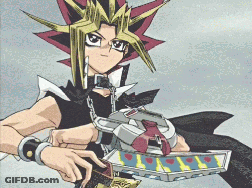 Cartoon Character Holding Sword With Letter Y GIF