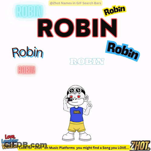 Cartoon Character Holding Two Broken Hearts Robin GIF