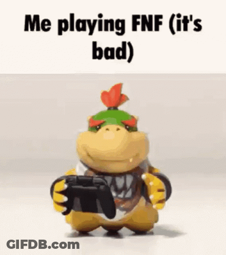 Cartoon Character Holding Video Game Controller Playing GIF