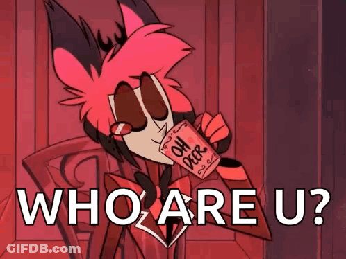 Cartoon Character Holding Who Are U Sign GIF