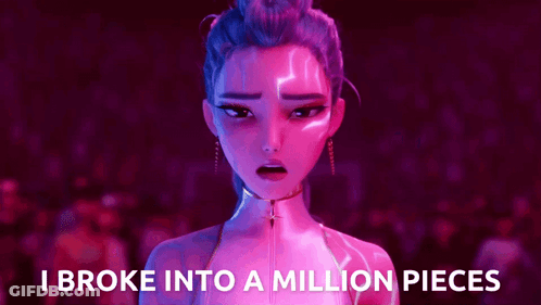 Cartoon Character I Broke Into Pieces GIF