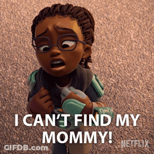 Cartoon Character I Can T Find My Mommy GIF