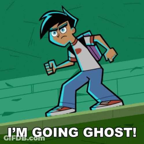 Cartoon Character I'm Going Ghost GIF