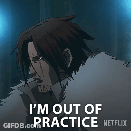 Cartoon Character I'm Out Of Practice On Netflix GIF