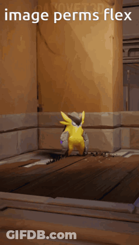 Cartoon Character Image Perms Flex GIF