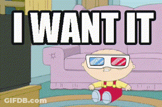 Cartoon Character In 3D Glasses Saying I Want It GIF
