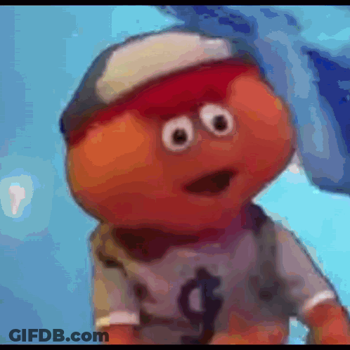 Cartoon Character In Baseball Cap GIF