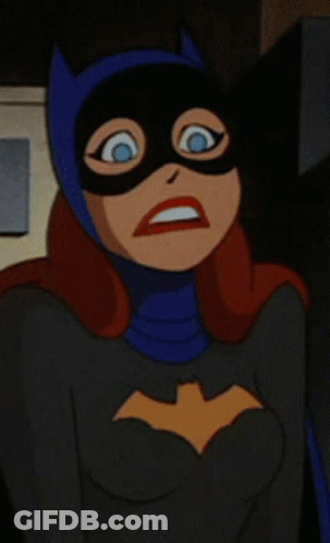 Cartoon Character In Batman Mask Smiling GIF