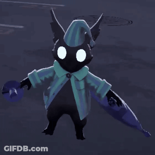 Cartoon Character In Blue Coat And Hat GIF