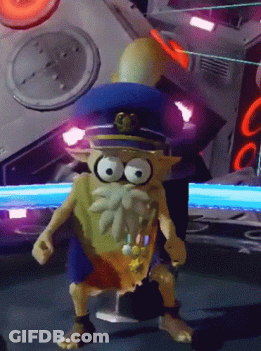 Cartoon Character In Blue Hat And Beard GIF