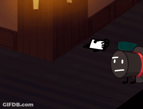 Cartoon Character In Blue Hat Saying E I T + 1 GIF