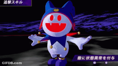 Cartoon Character In Blue Hat With Red Face GIF