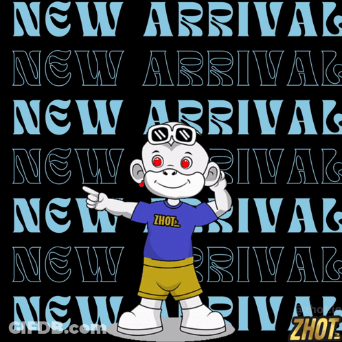 Cartoon Character In Blue Shirt Saying Zhou GIF