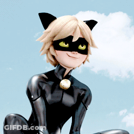 Cartoon Character In Cat Suit And Mask GIF
