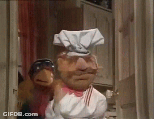 Cartoon Character In Chef Hat And Apron GIF