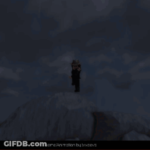 Cartoon Character In Cowboy Hat Standing In Grass GIF