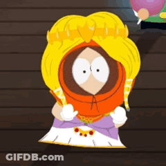 Cartoon Character In Crown And Dress GIF