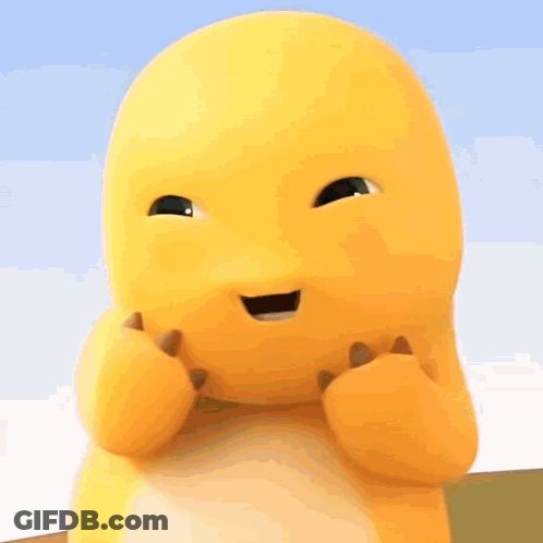 Cartoon Character In Front Of Andros Sign GIF