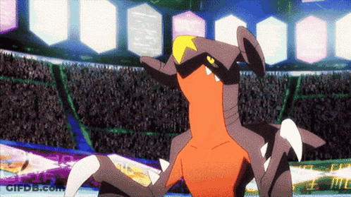 Cartoon Character In Front Of Crowd Saying I Love You GIF