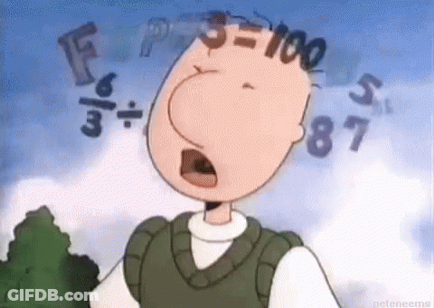 Cartoon Character In Front Of Number Wall GIF