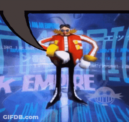 Cartoon Character In Front Of Sign Saying I Am An Empire GIF