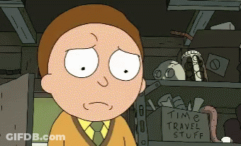 Cartoon Character In Front Of Time Travel Stuff Box GIF