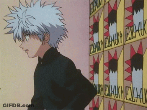 Cartoon Character In Front Of Wall With Eyjlk GIF