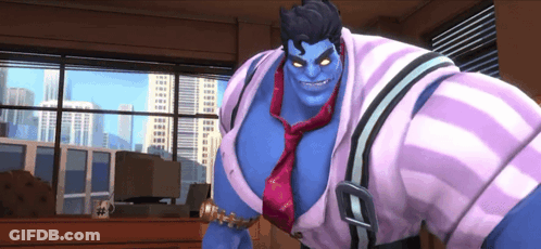 Cartoon Character In Garage With Ice Cream Sign GIF