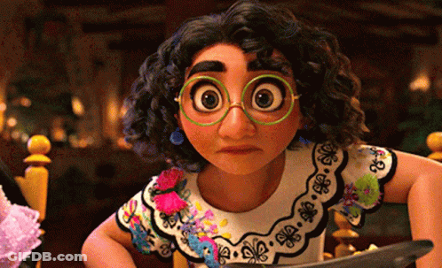 Cartoon Character In Glasses And Floral Shirt GIF